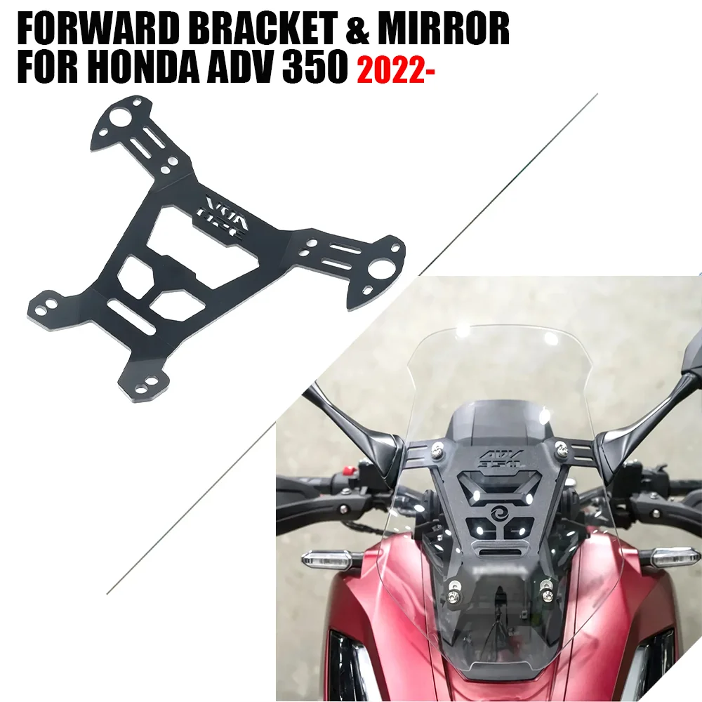 

Rearview Mirrors Motorcycle Windshield Bracket Fix Front Stand Rear View Mirror For HONDA ADV 350 ADV350 2022 2023