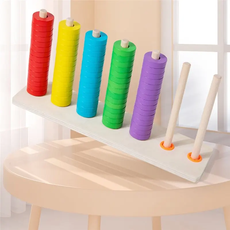 

Wooden Colorful Wooden Abacus Arithmetic Tool Educational Bead Accessory Teaching Aid For Home Classroom-Y44A