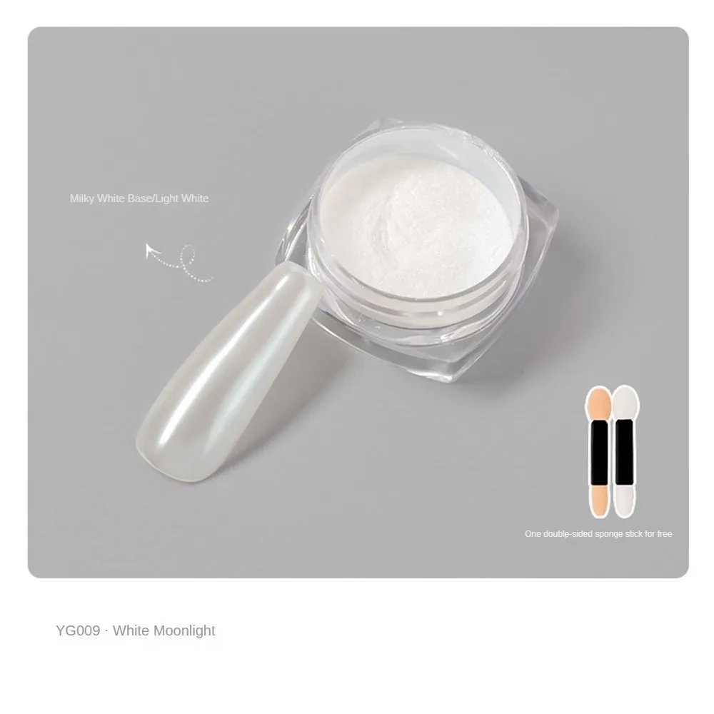 1/5SETS Nail Powder Easy To Color Light And Tender Skin Sparkling Powder 6 Options Nail Art Mirror Flour