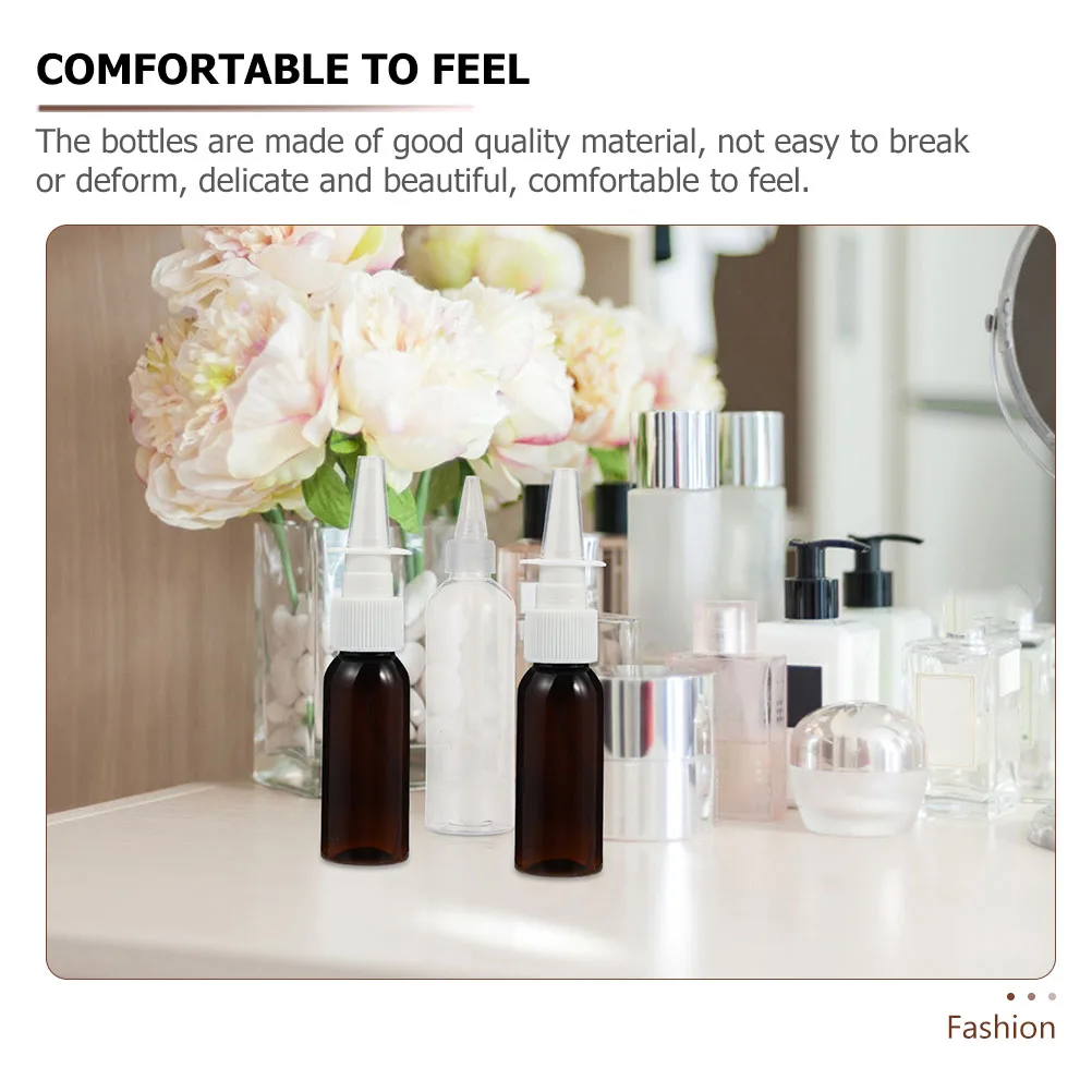 

12pcs Nasal Refillable Empty Sub Bottles Cosmetics Spray Containers Portable Liquid Dispensers Leakproof Sturdy Lightweight Easy