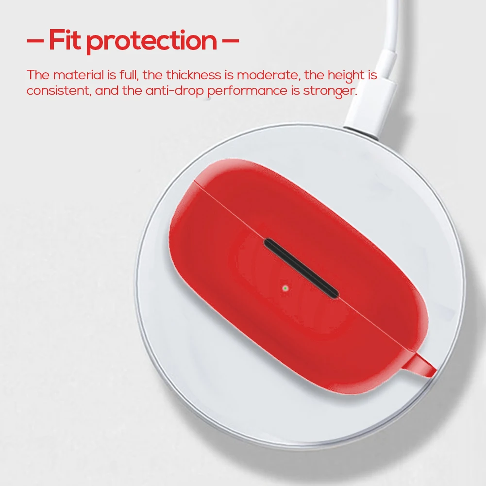 علبة سماعات الأذن ل QCY T17 سماعة لاسلكية تعمل بالبلوتوث-متوافق الغطاء الواقي مع مشبك سماعة سيليكون حامي شل الإكسسوار