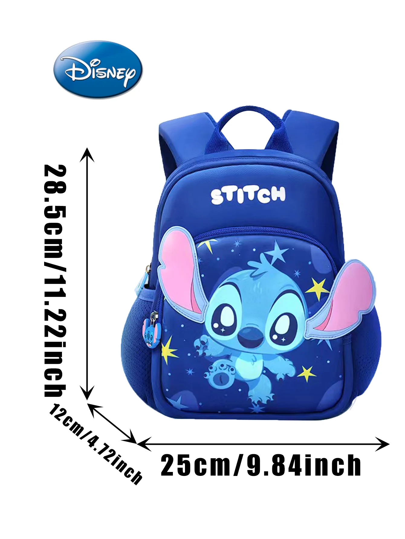 1PC Disney Officially Licensed Stitch Backpack Cute Cartoon Character Thanksgiving Thanksgiving Back to School Season Gift