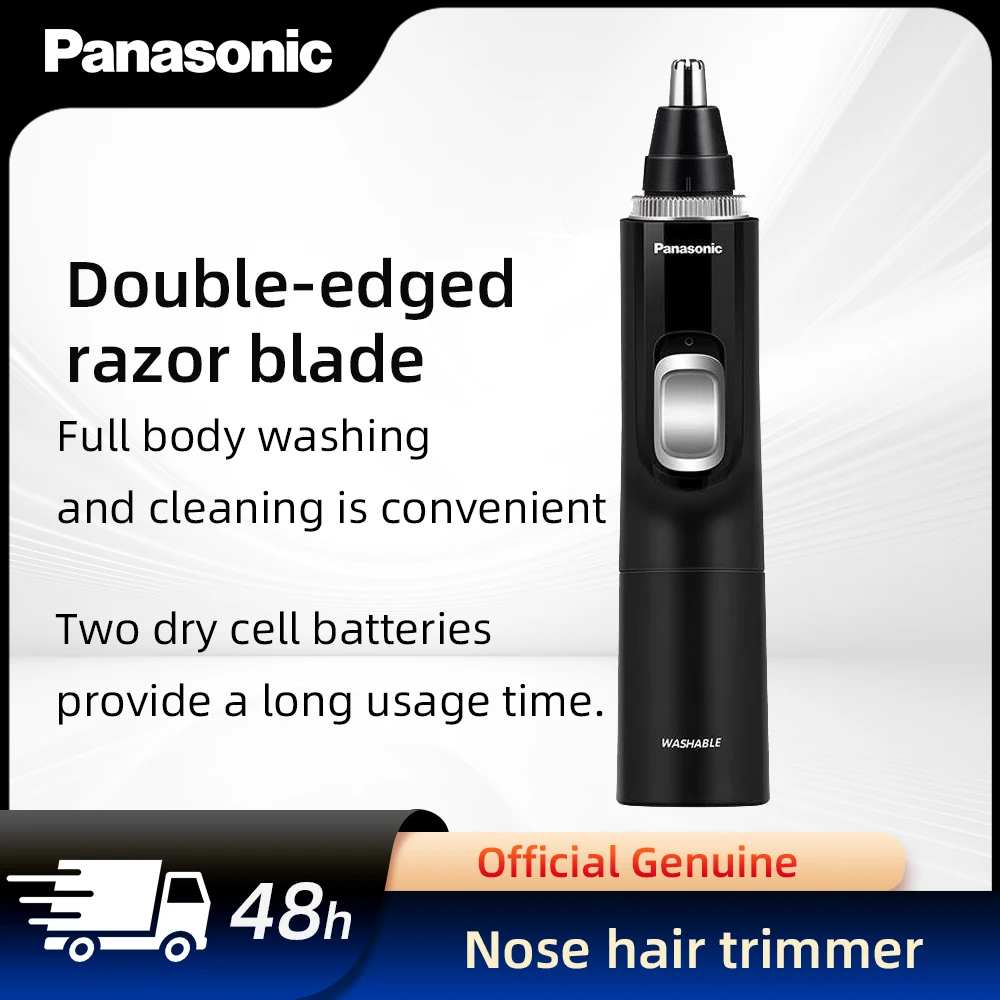 Panasonic Electric Nose Hair Trimmer Portable Nose Ears Hair Eyebrow Trimmer for Men Rechargeable Painless Clipper