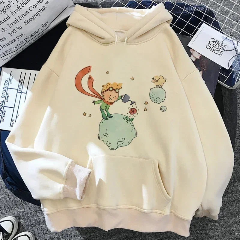 The Little Prince Hoodies Women Long Sleeve Top Anime Harajuku Streetwear Clothes Hood Women Japanese Clothing