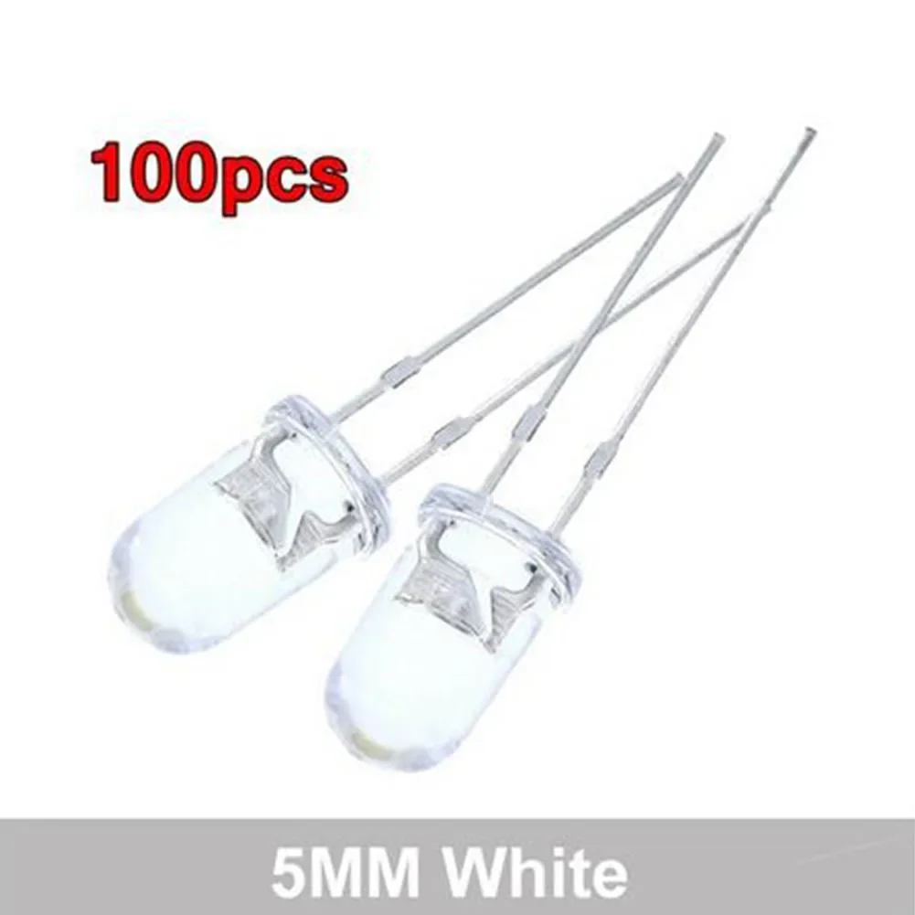 หลอดไฟ LED ไฟ LED หลอดไฟ LED สีแดง/สีฟ้า/สีเขียว/สีขาว/สีเหลือง Super Bright โปร่งใส 10000-12000mcd ยี่ห้อใหม่