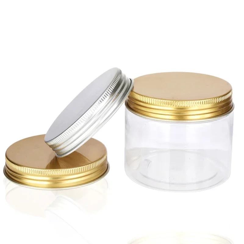 20pcs 150ml Empty Plastic Clear Jars With Lid Makeup Cosmetic Containers Travel Bottle Face Cream Sample Container Storage Jar