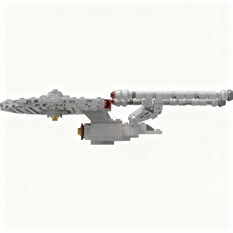 257PCS MOC Space Exploration Strange Worlds Constitution Class Starship Enterprise V2 Model Building Blocks DIY Assembly Gift