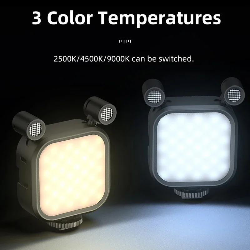 Комплект для видеоблогов MAMEN — светодиодная заполняющая лампа и микрофон для смартфона и камеры