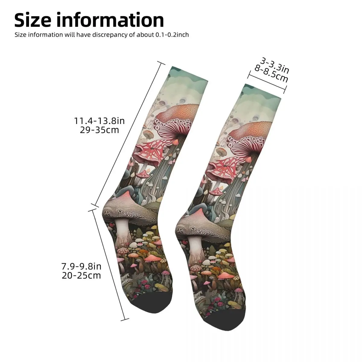Magical Mushroom Field Socks Harajuku Stockings All Season Long Socks Accessories for Man Woman Gifts