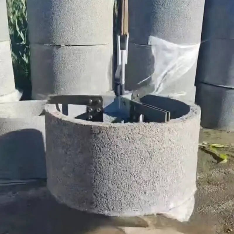 Cement pipe inner support spreader crane cement well ring pipe digging well