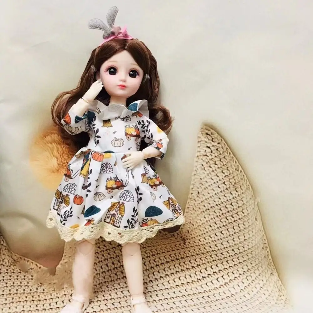 1/6 SD 30cm Bjd Doll with Clothes Long Hair with Wig Make Up Princess Dress Up BJD Dolls Attractive Eyes Ball Jointed