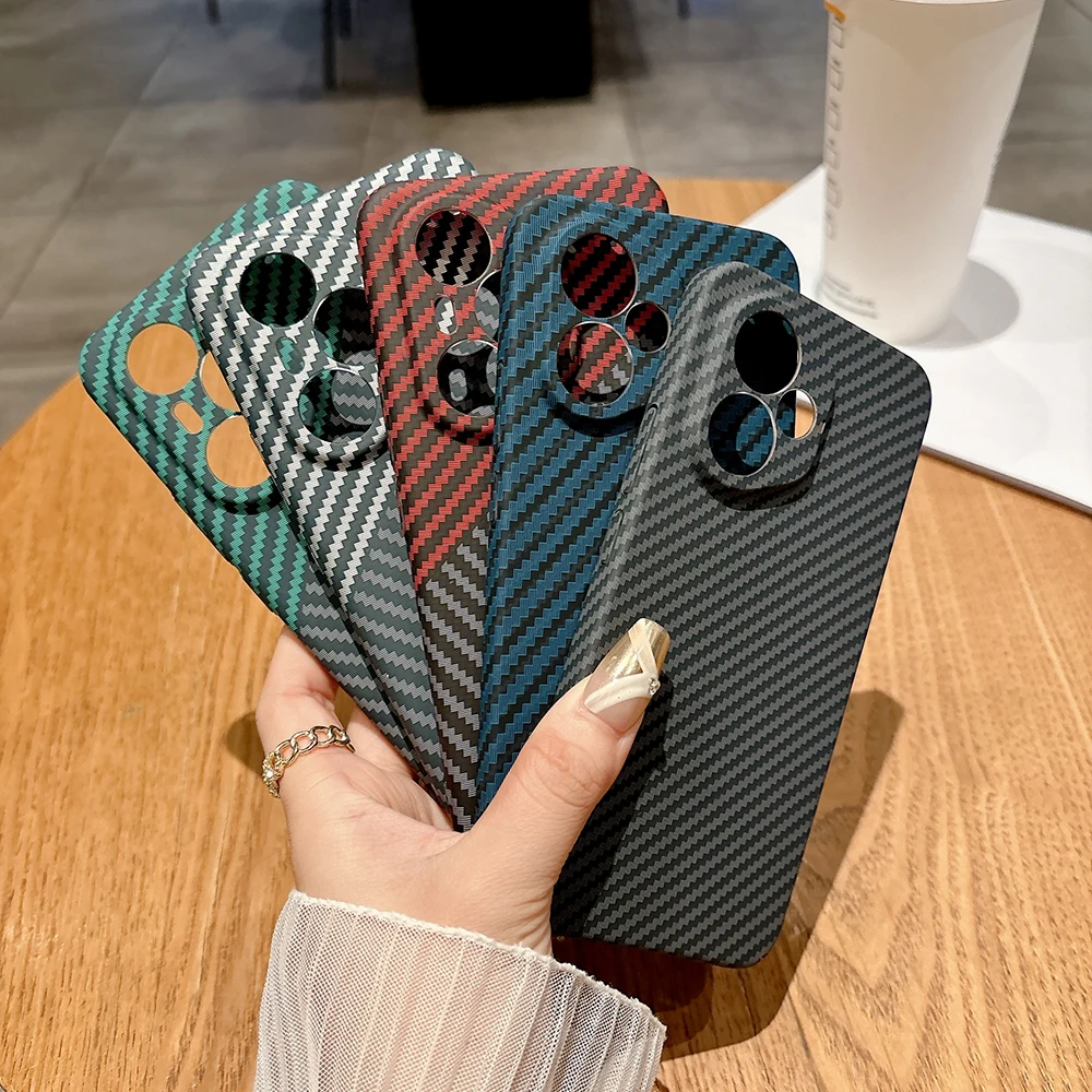 Casing Serat Karbon untuk Honor 400 Cangkang PC Keras Tipis Honor 300/Honor 300 Pro Perlindungan Belakang Anti Sidik Jari Funda Honor 400 Lite