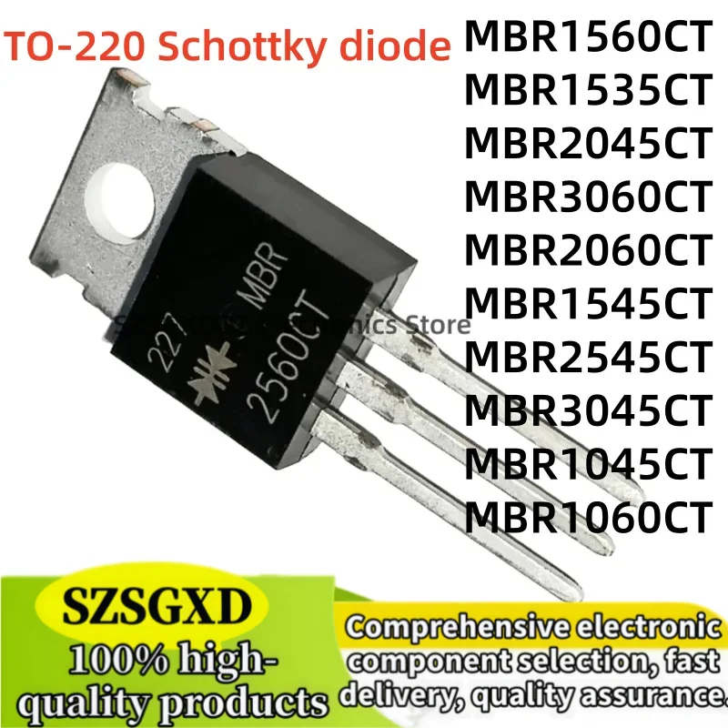 10-20Uds 100% new MBR2060CT MBR2545CT MBR3045CT MBR3060CT MBR1045CT MBR1060CT MBR1535CT MBR1545CT MBR1560CT MBR2045CT TO-220