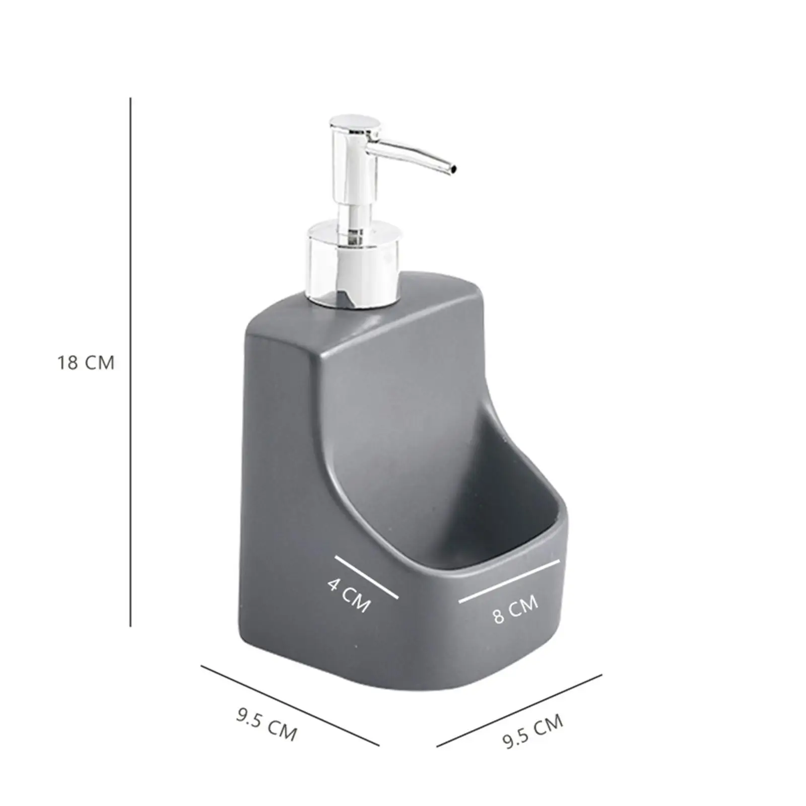 Ceramic Hand Soap Dispenser Multifunctional Portable Storage Jar Liquid Pump Bottle for Bedroom Countertop Bathroom Liquid Soap