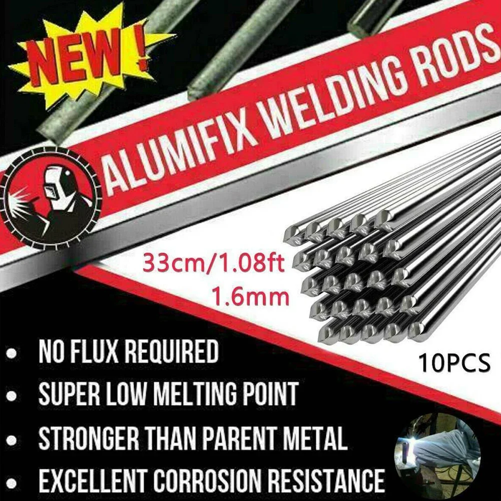 Fusible Electrode Smooth and Plump Welding Results with Pure Aluminum Electrodes Welding Wire 10pcs 16mmx330mm