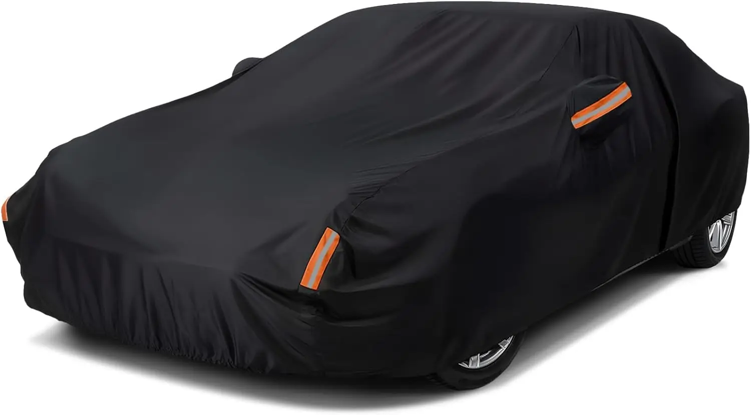 

Waterproof All-Weather Car Cover for Sedans, Heavy Duty Protection Against Snow, UV & Wind - Universal Fit
