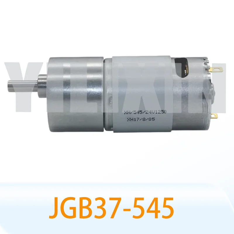 Without Bracket JGB37-545 DC 24V 8/12/23/37/47/70/110/200/330/625/1000RPM High Torque All Metal Gear Box Electric Motor view 5