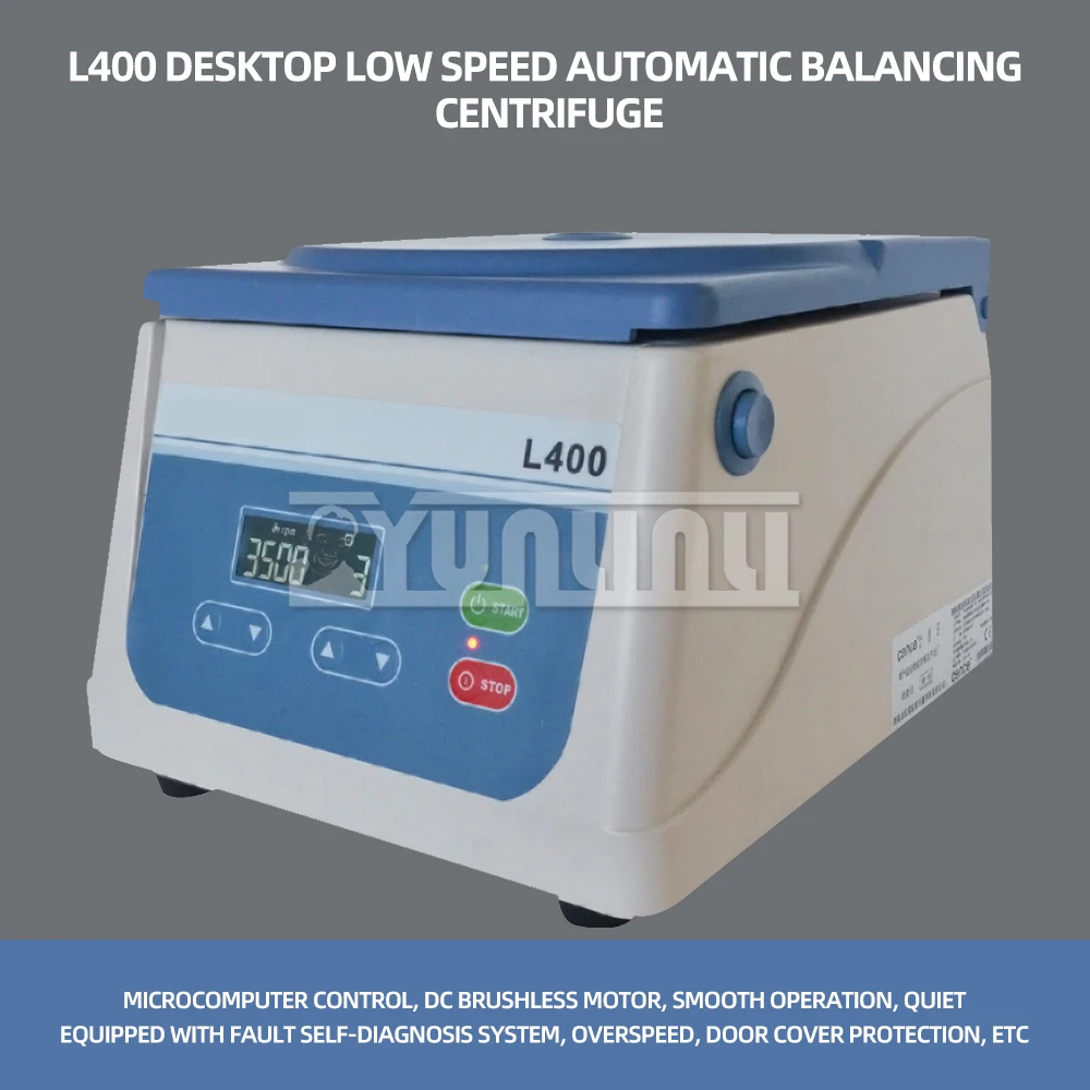 

L400 Electric Centrifuge Desktop Low Speed Auto Balancing Centrifuge with 6*15ml Rotor 220V for Lab/Medical