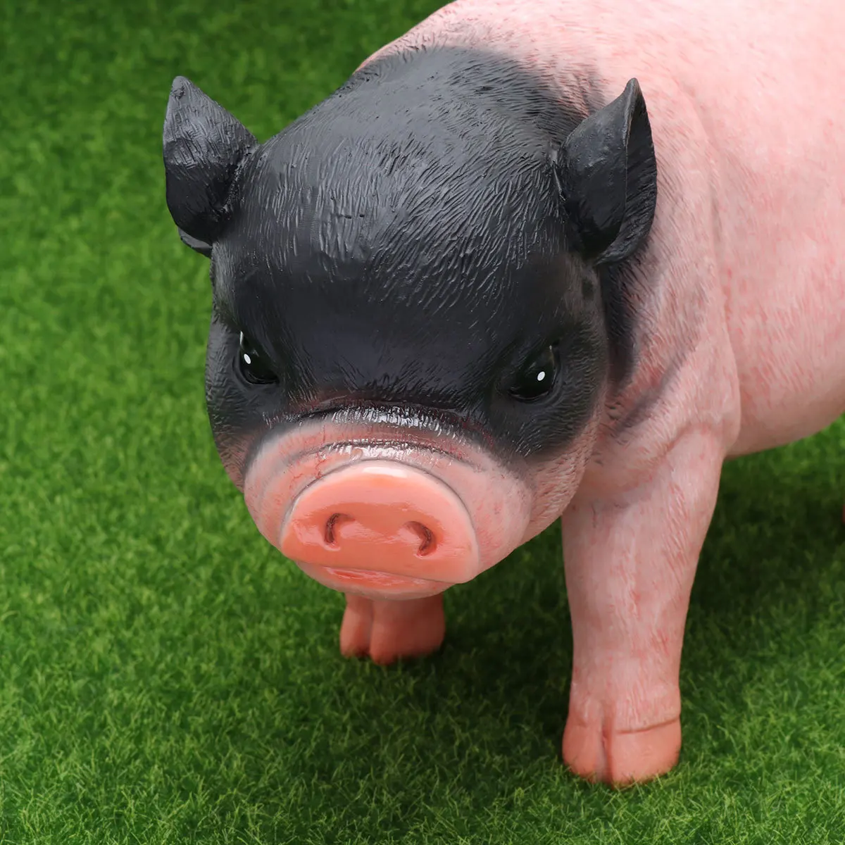 Alcancía de resina para niños, olla de ahorro de monedas, caja de dinero decorativa, decoración de guardería de cerdo de dibujos animados, regalo de cumpleaños, olla de ahorro de dibujos animados