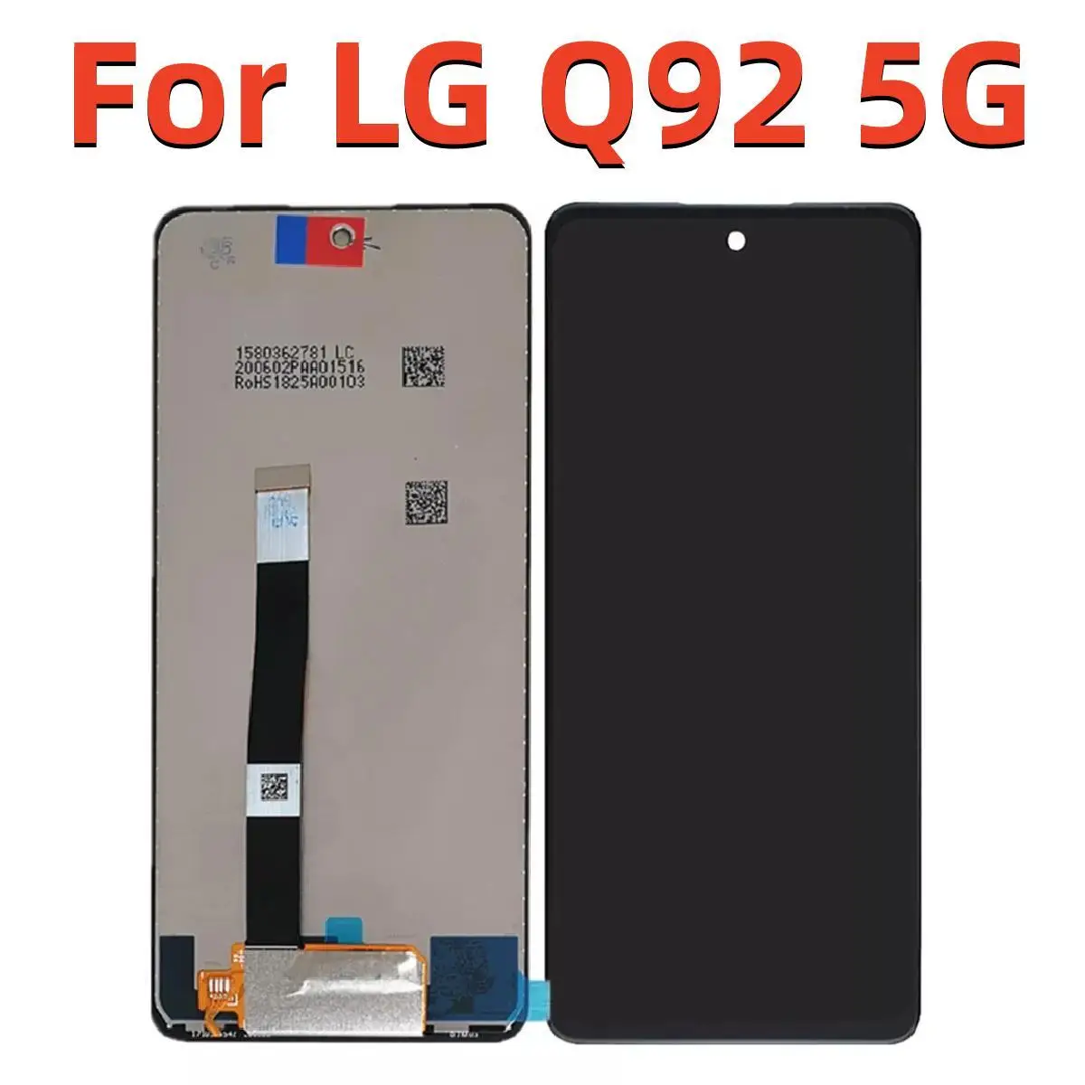 

Original For LG Q92 5G LCD Display Touch screen Digitizer Assembly With Frame For LG q92 Screen Replacement Repair Parts 6.7"