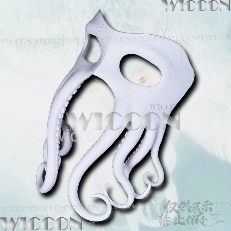 Anime Cthulhu Tentacle Cosplay Furry Mask Costume 3d Print Head Furry Props Animal Fursuit For Halloween Christmas Customized