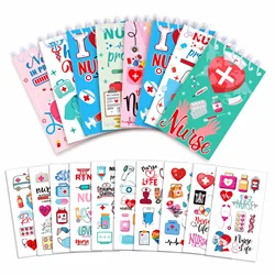 8pcs Nurse Day  Mini Notebook 8 Design Notepads Spiral Pocket Notebooks for Nurse Day Party Decoration