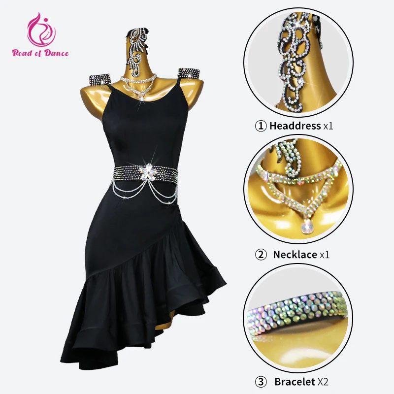 Vestidos de baile latino 2025, ropa de salón para mujer, falda para niños, ropa de competición, traje deportivo Sexy de noche, traje de fiesta de Cabaret para niñas