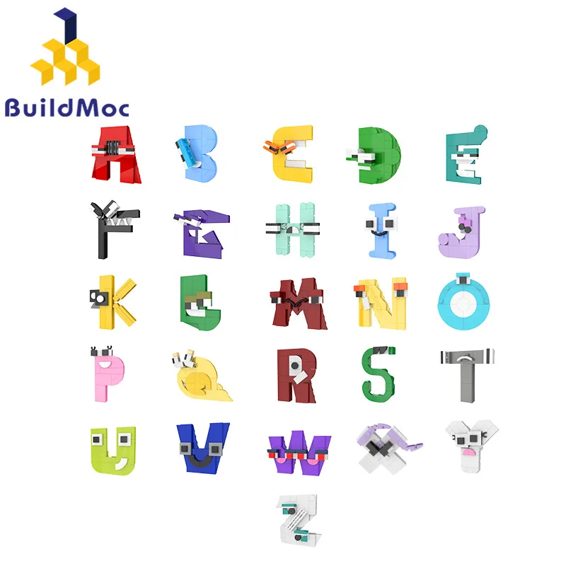 

Buildmoc Children'S Enlightenment Puzzle Toys For Preschool Education, Alphabet Building Blocks, Alphabet Legends Kids Toy Gifts