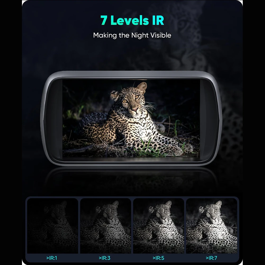 مناظير للرؤية الليلية الرقمية مع إضاءة بالأشعة تحت الحمراء تسجيل الفيديو 8X التكبير الرقمي 36MP نظارات الرؤية الليلية المراقبة #5