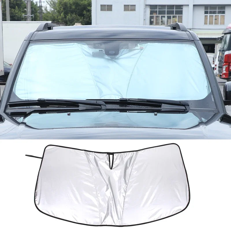 

For Land Rover Discovery 4 LR4 2004-2016 silver tape car styling car front glass anti-UV sunshade car interior accessories