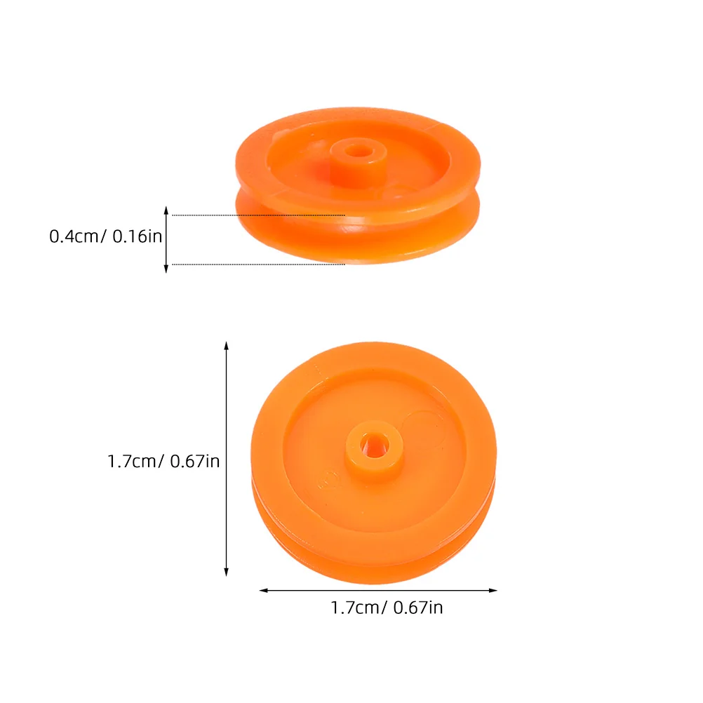 50 szt. Plastikowych kółek pasowych do samodzielnego montażu akcesoriów do samochodów i samolotów, zamienne koła, funkcjonalny system kół pasowych, element mechaniczny do konstrukcji.