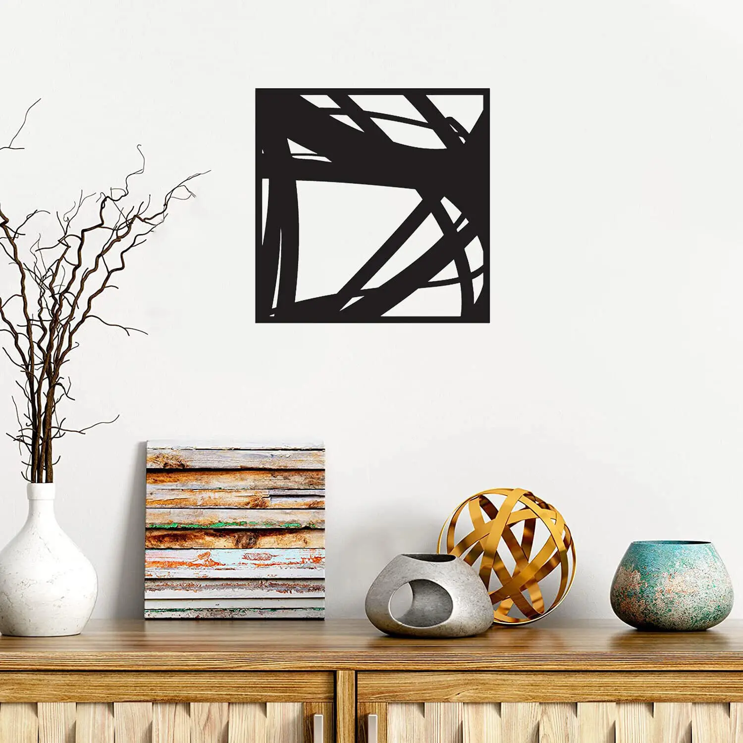 Abstract Metal Wall Art Home Décor Living Room Office Modern Design Sculpture Living Room/Home Decoration