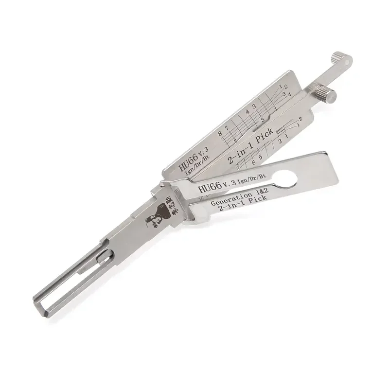 Wholesale Lishi HU66 2 in 1 TOO Locksmith Supplies for Car Lock 2 in 1 Pick and Decoder view 4