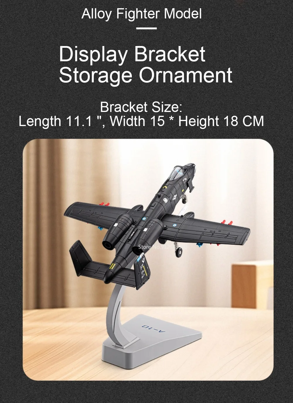 1:32 A-10 Thunderbolt II F-14 Fighter Model Toy Foldable Wheels Metal Body Airplane Sound Light Models Gifts for Children