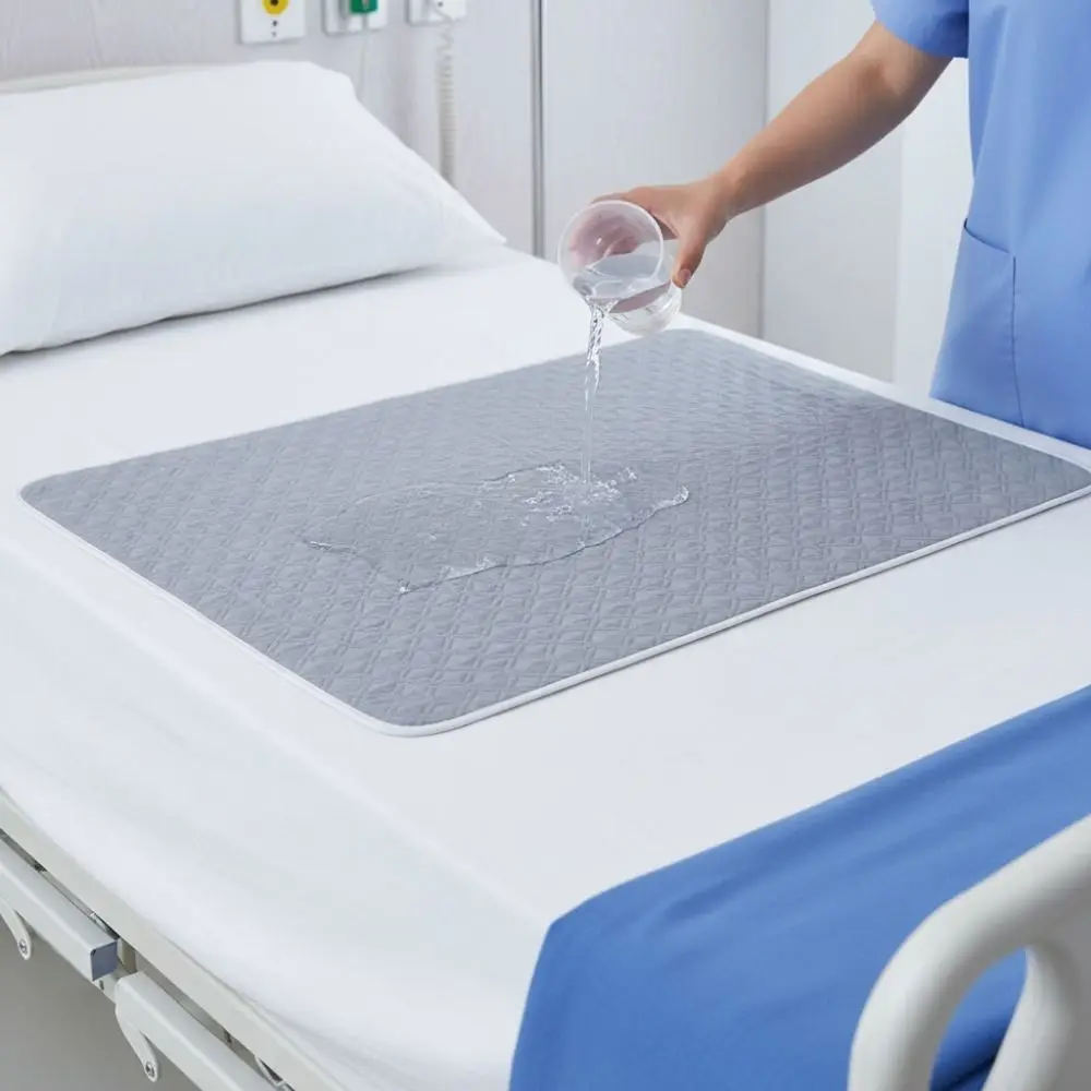 Washable Adult Care Urine Pads Breathable Waterproof Adult Incontinence Pads Rhombus Quilted Stain-resistant Bed Sheet Mat