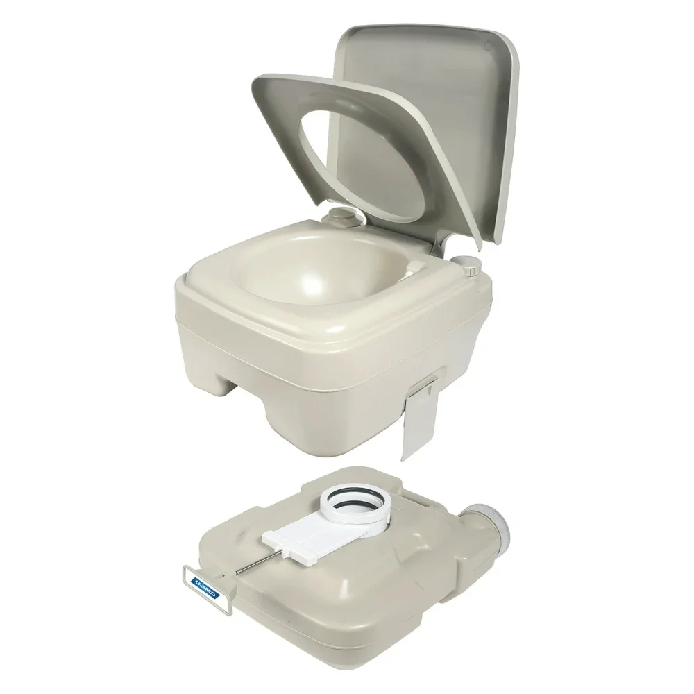 

Portable camping toilet，Portable Travel Toilet, Measures 11.5"H x 14"W x 16"D ,2.6 Gallon,freight free