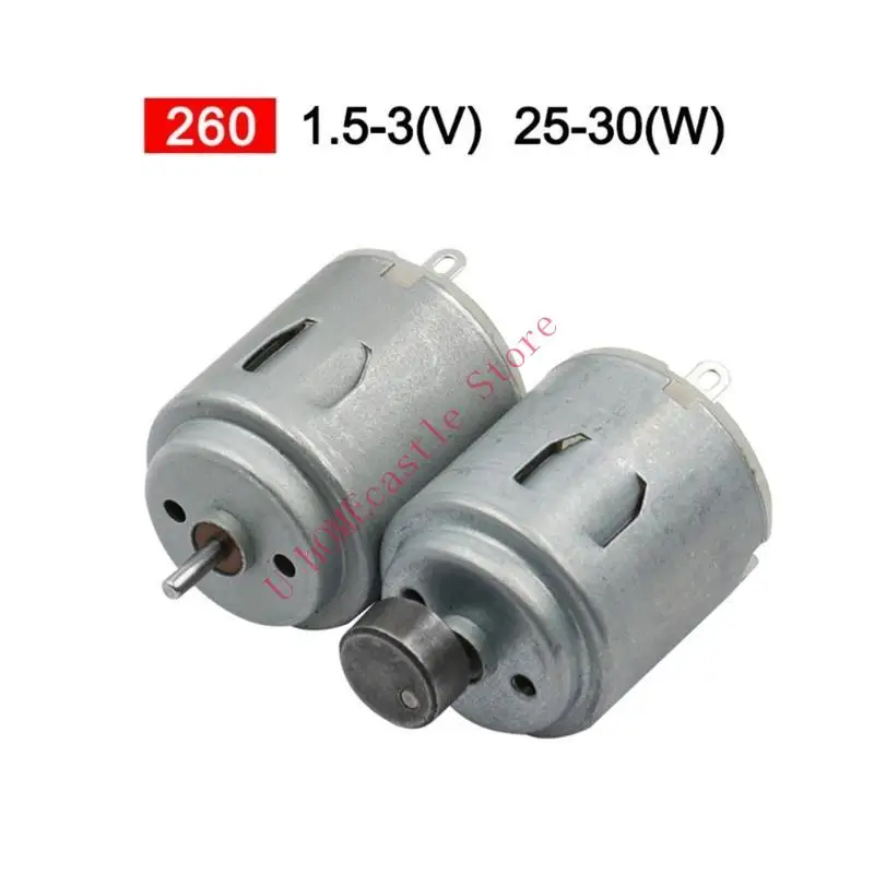 63HF Micro 260 Toy Micro Motor USB Small Fan Diy Model Making DIY Electric Model Car Motor Engine 25-30W 1.5-3V Motor