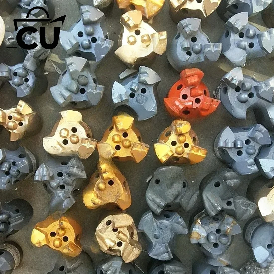 Three wing drill bit PDC coal mine hard layer core rock drill bit diamond composite sheet mining drilling water well