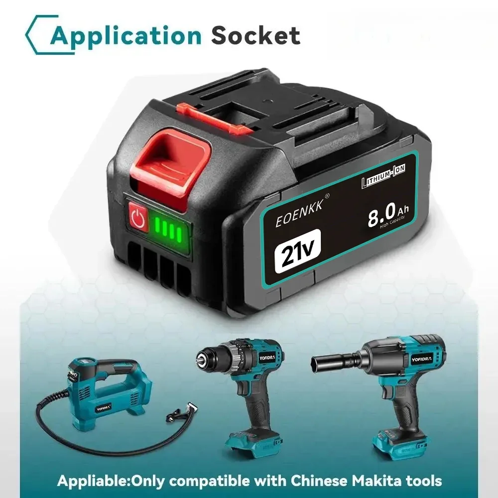 21V12Ah for Makita Lithium-ion Rechargeable Power Tool 21V 8Ah Replacement Battery BL1860 BL1830 BL1850 BL1860B Makita Battery
