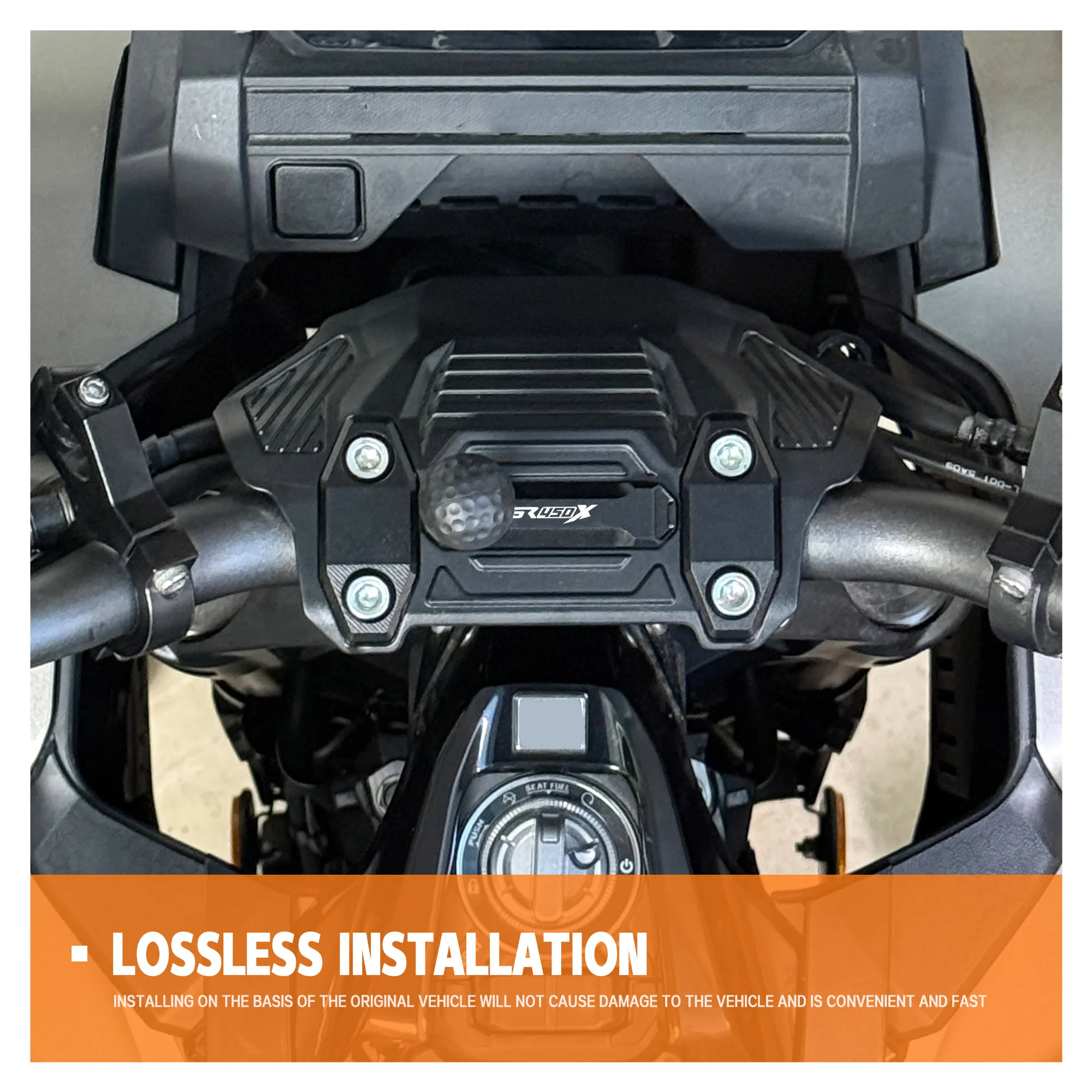Motorcycle voge sr450x Mounting Clamp Line Masking Expansion Cover Handlebar Decorative Cover For Longxin SR450X SR 450X 2026