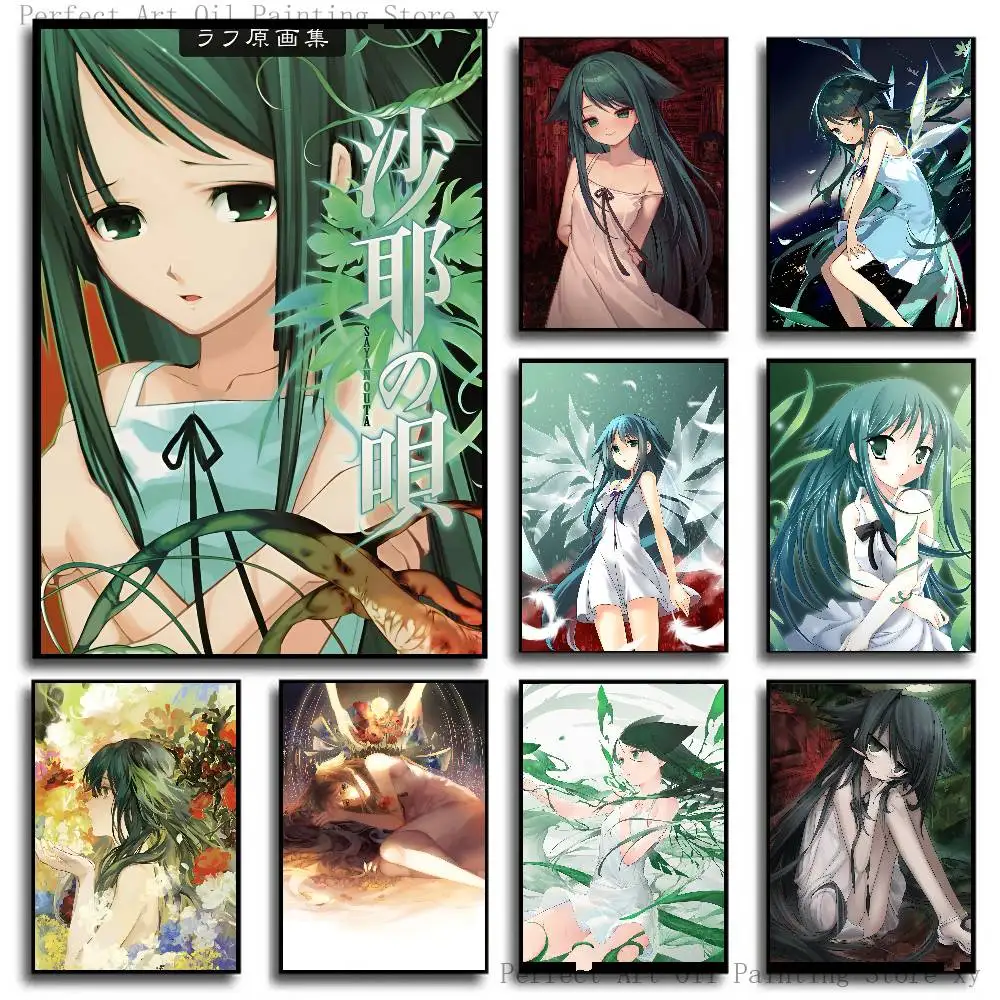 Horror Game S-Saya No Uta The Song Of Saya Poster Self-adhesive Art Room Entrance Restaurant Wall Decor Art Painting
