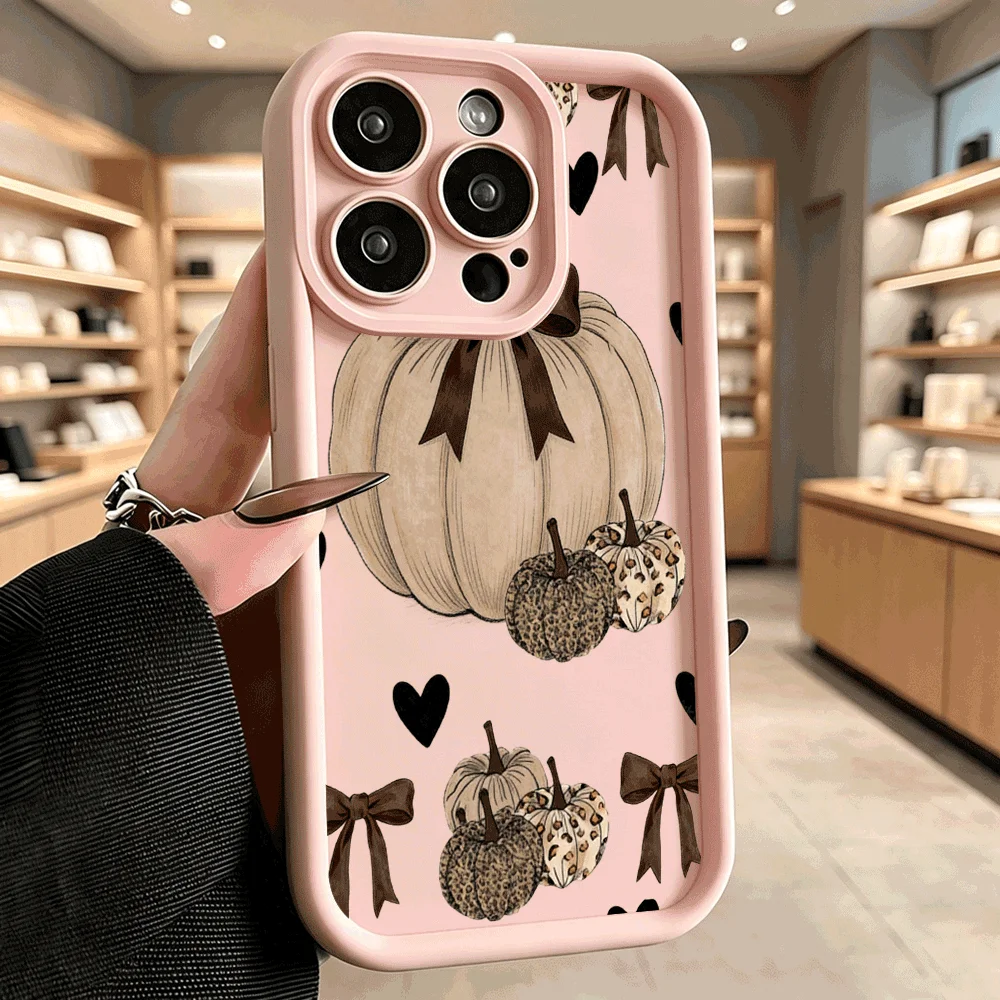 Funda de Teléfono Flexible Antiarañazos de TPU con Diseño de Corazones de Leopardo y Calabaza, Antigolpes, para Honor X9 X8 X7 X6 Smart 600 400 300 200 Pro Lite