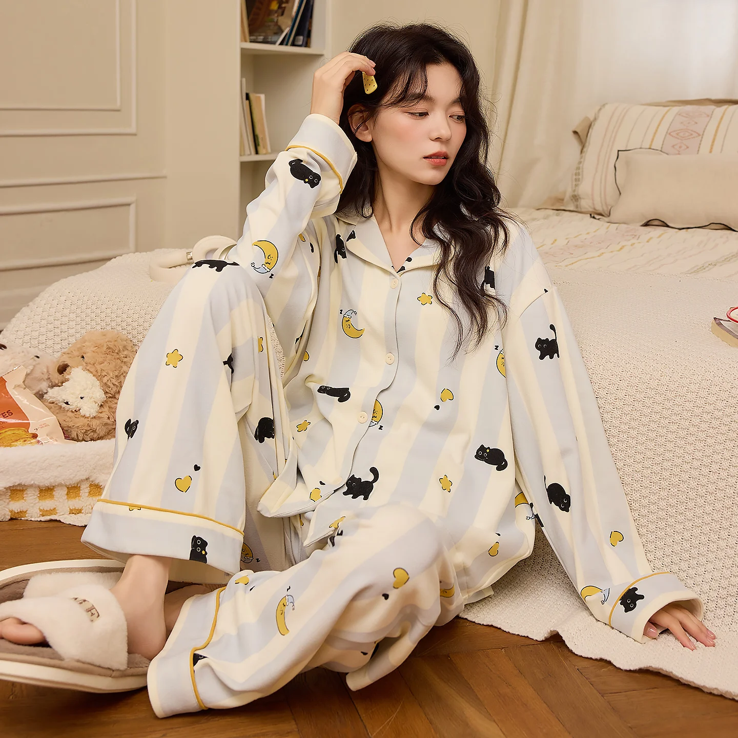 

Комплекты пижам унисекс: женские льняные весенние пижамы с открытыми плечами, длиной до колена, немнущиеся, дышащие, натуральные, классические, домашняя одежда, простые, для женщин