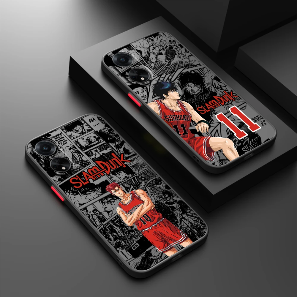 

S-SLAM D-UNK Art Cute Cool Frosted Translucent For OPPO X5 X3 A54S A5 A94 A16 A53S A57 A74 A72 A96 A98 A78 5G Back Phone Case