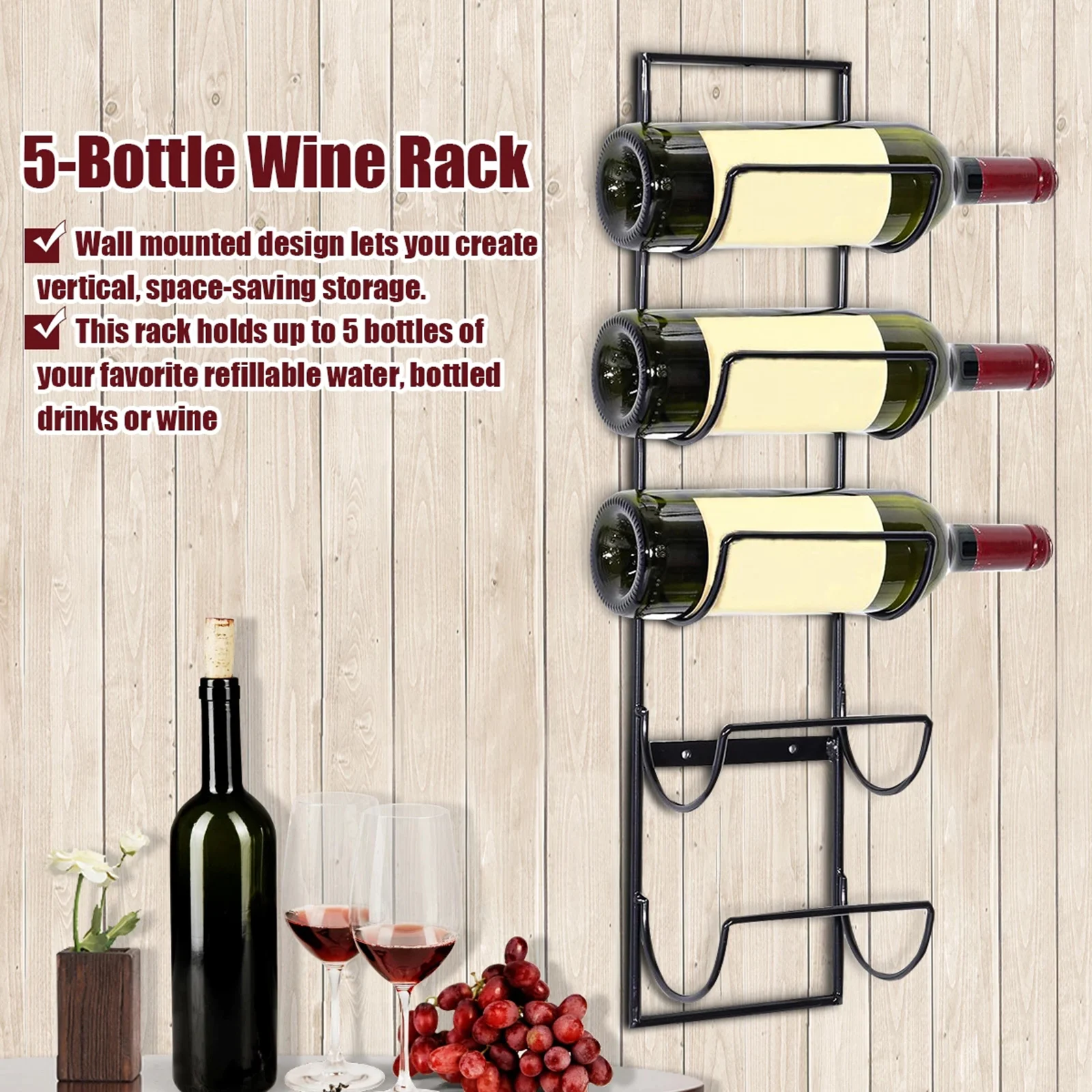 5 level Stackable Rack Countertop for Bathroom Storage Shelf Rack