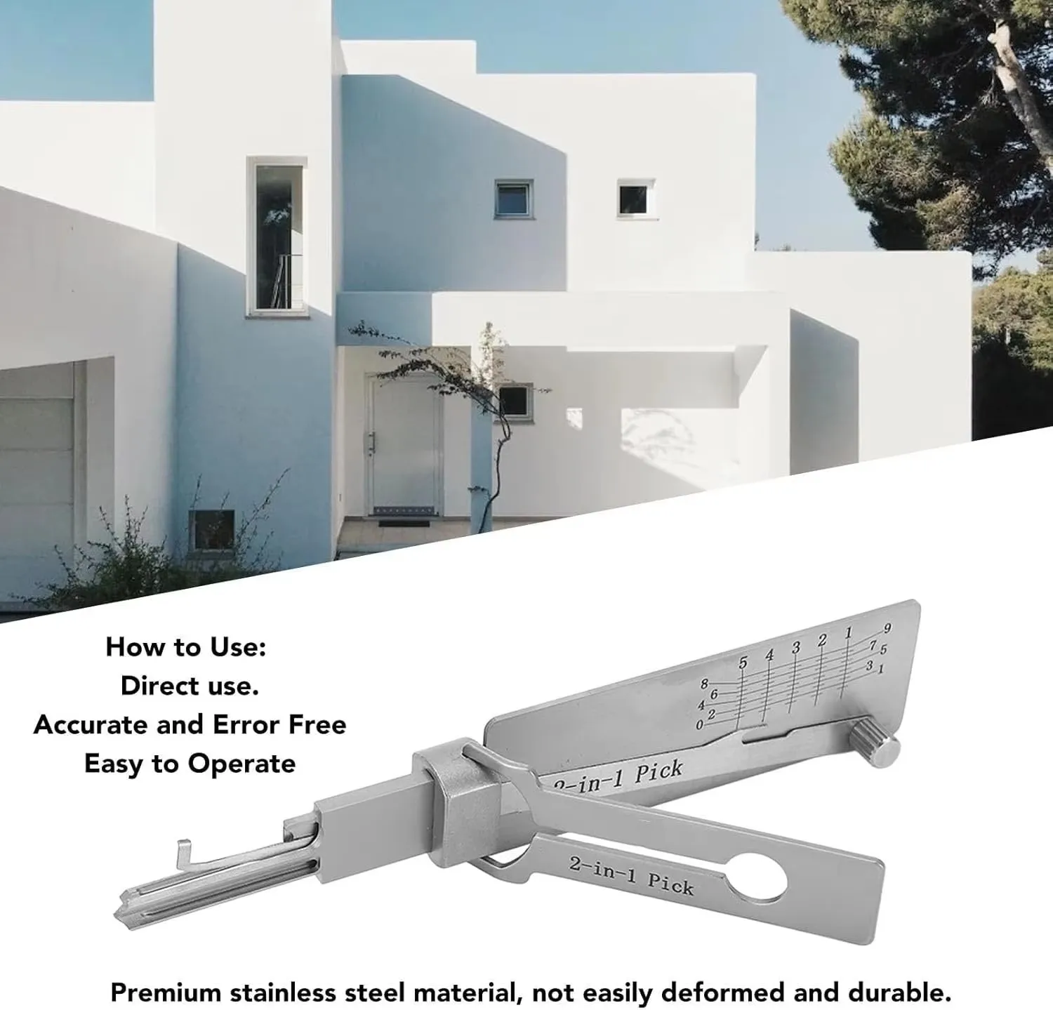 Decodificatore chiave in acciaio inossidabile gancio di precisione e Pickup strumento manuale O-ring Pickup Kit disponibile strumenti gancio Kit di riparazione manutenzione