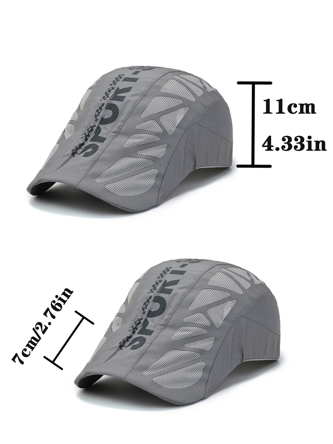 New Summer Sport Letter Forward Hat Men Breathable Mesh Sunshade Quick Drying Outdoor Duckbill Cap Baseball Cap Gift