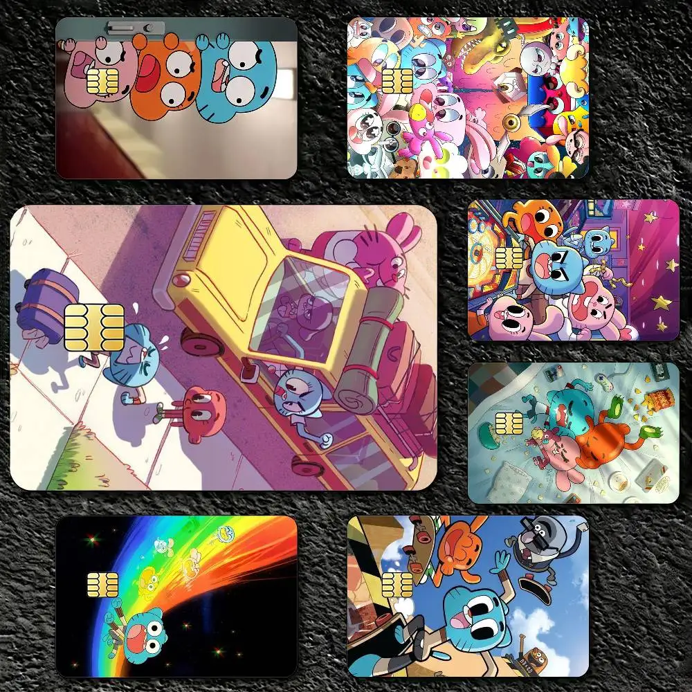 A-Amazing W-World G-Gumball Credit Card Skin Stickers For VISA Bank Bus Metro Access Card Protective Film Cover Sticker