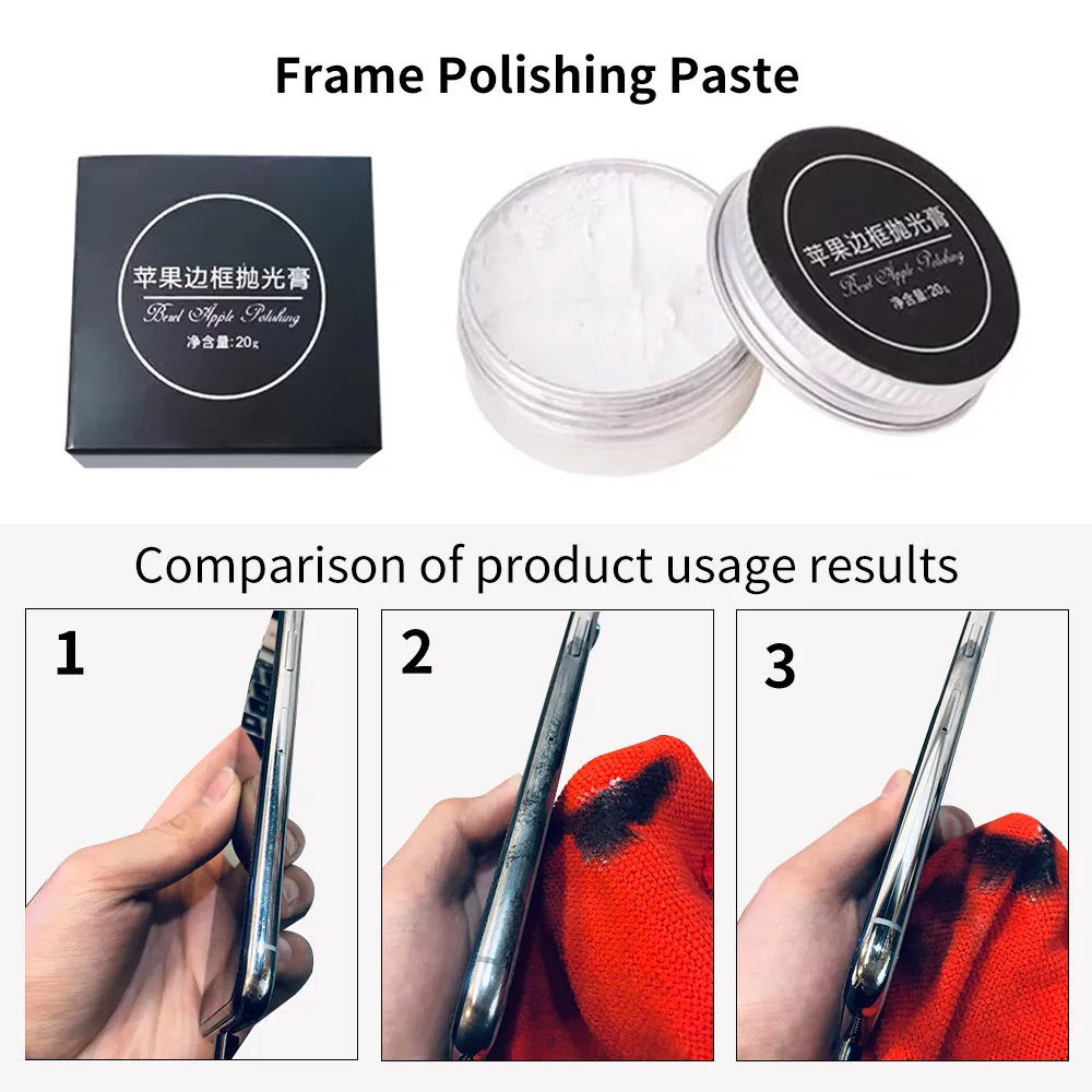 Imagem -05 - Phone Frame Polishing Paste para Iphone Android Removendo Riscos Ferramentas de Manutenção de Telefone Móvel Alta Qualidade 20g