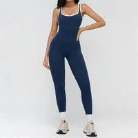 TRY TO BN Sports Jumpsuit Gym Contrast Color Sportswear Backless Fitness Workout One Piece Bodysuit Running Yoga Women Clothing - Image 6